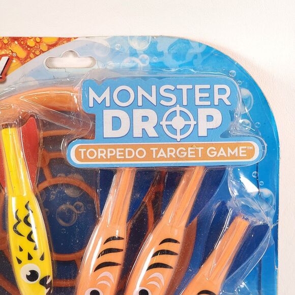 BANZAI Monster Drop Torpedo Pool Party Game 8 pc Sinking Water‎ Toy Dive Sticks - Picture 2 of 7